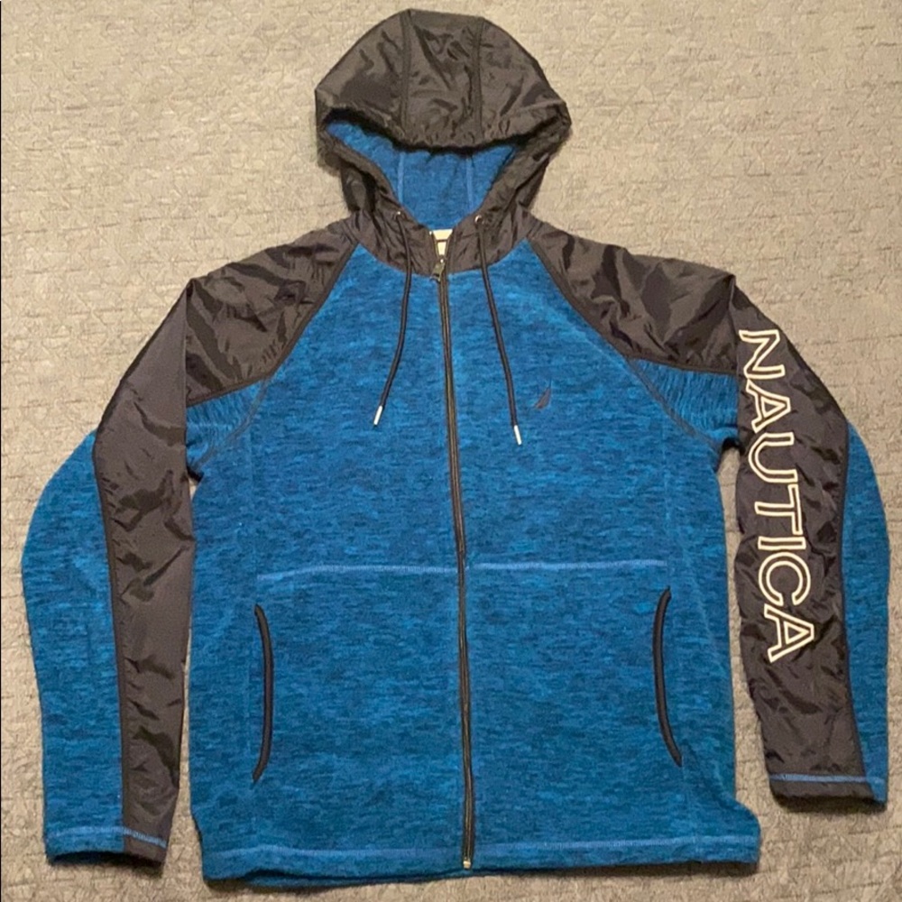Nautica fleece jacket / hoodie. size M